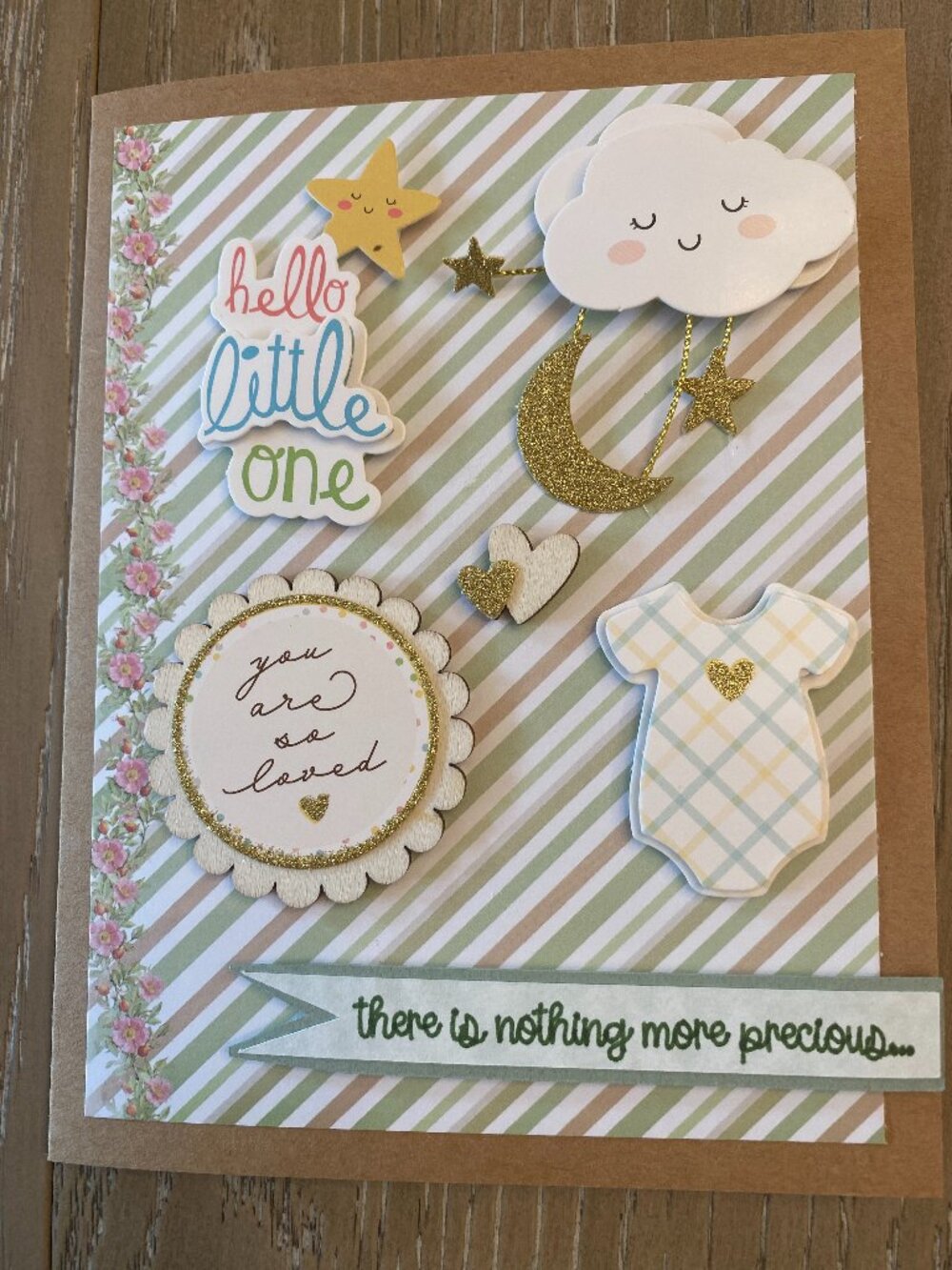 HANDMADE BY ROSEMARIE WELCOME BABY CARD